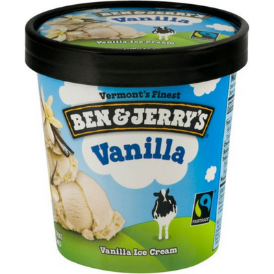 Ben & Jerry's Vanilla Ice Cream 16oz Carton