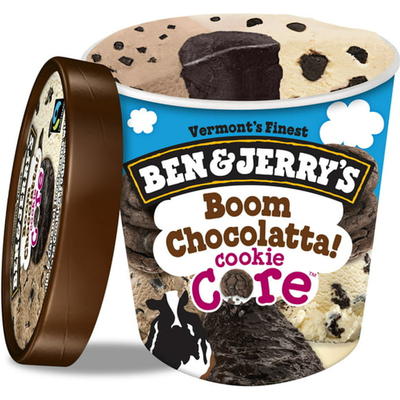 Ben & Jerry's Boom Chocolatta Core Ice Cream 16oz Carton