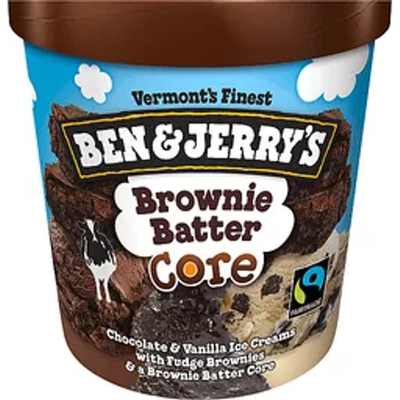 Ben & Jerry's Brownie Batter Core Ice Cream 16oz Carton
