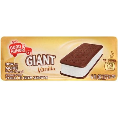 Good Humor Giant Vanilla Ice Cream Sandwich 1oz Count