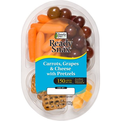 Ready Pac Ready Snax Carrots, Grapes & Cheese With Pretzels 4.3oz Pack