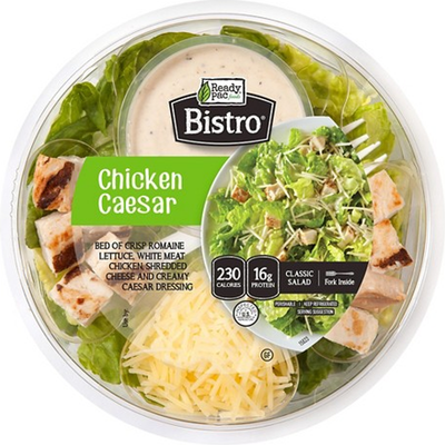 Bistro White Meat Chicken Caesar Salad 6.25oz Bowl