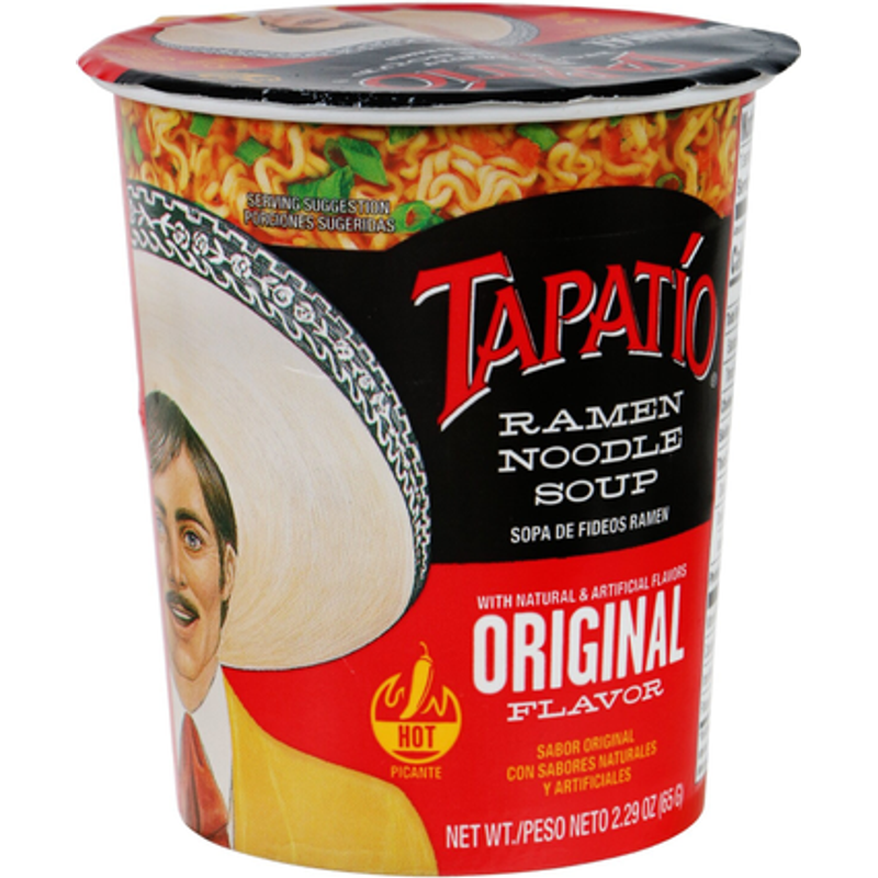 Tapatio Ramen Noodle Soup Original 2.25oz Carton