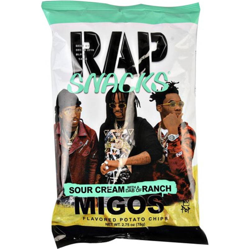 Rap Snacks Potato Chips Migos Sour Cream & Onion 5oz Count