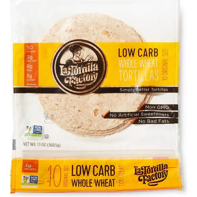 La Tortilla Factory Low Carb Whole Wheat Tortillas 13oz Pack