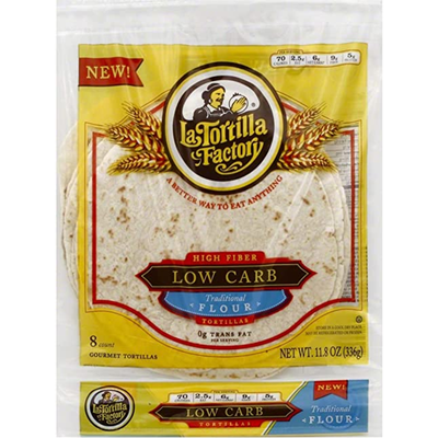 La Tortilla Factory Low Carb Traditional Flour Tortillas 11.8oz Pack