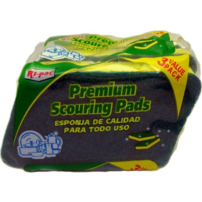 Ri-pac Premium Scouring Pads 3ct Pack