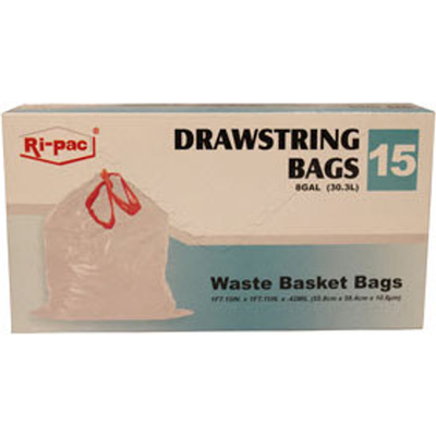 Ri-pac Waste Basket Bags 15ct Box