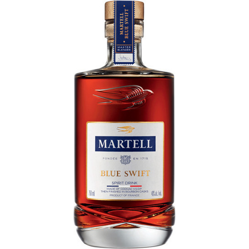 Martell Blue Swift Spirit Drink Cognac V.S.O.P. Finished in Bourbon Casks 750mL