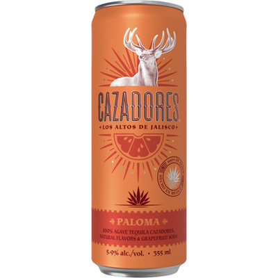 Cazadores Paloma Canned Cocktail 4 Pack 355mL Cans