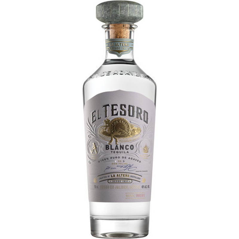 El Tesoro de Don Felipe Platinum Blanco Tequila 750mL