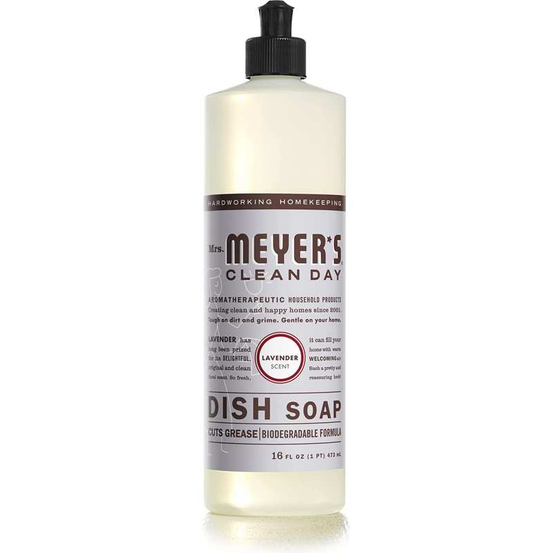 Mrs Meyers Dish Soap Lavender 16oz Bottle