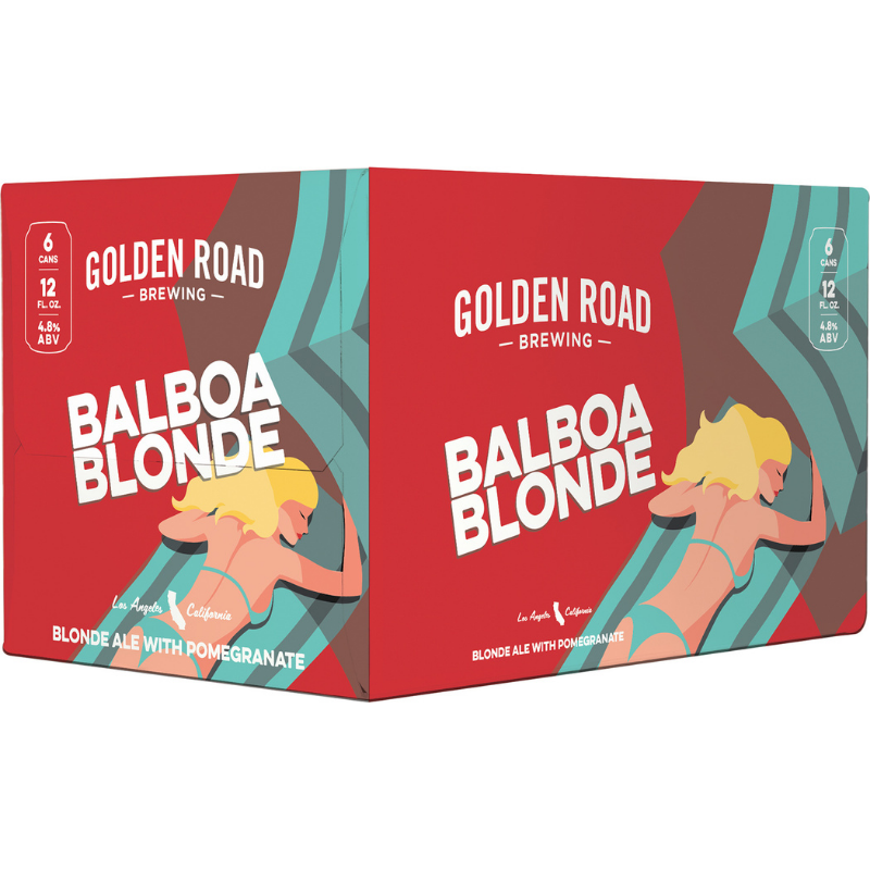 Golden Road Balboa Blonde Ale 6 Pack 12 oz Cans 4.8% ABV