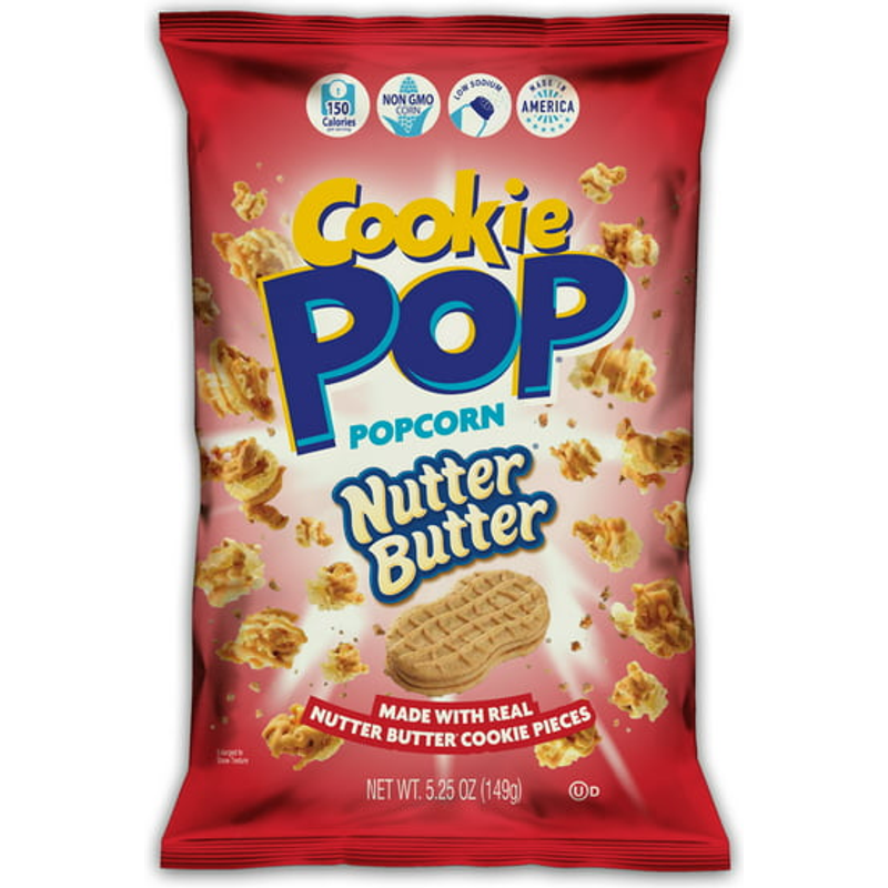 Cookie Pop Popcorn Nutter Butter 5.25oz Bag