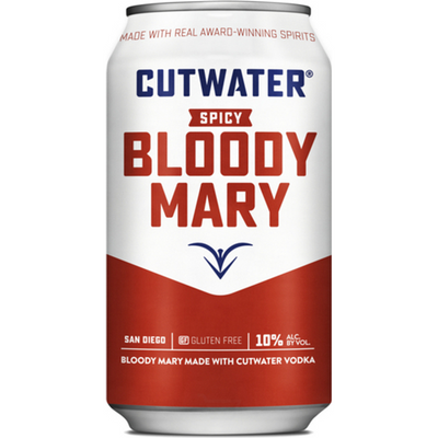 Cutwater Spicy Bloody Mary Ready to Drink Vodka 4x 12oz Cans