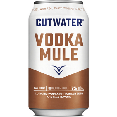 Cutwater Spirits Vodka Mule with Fugu Vodka Cocktail 355mL Aluminium Can