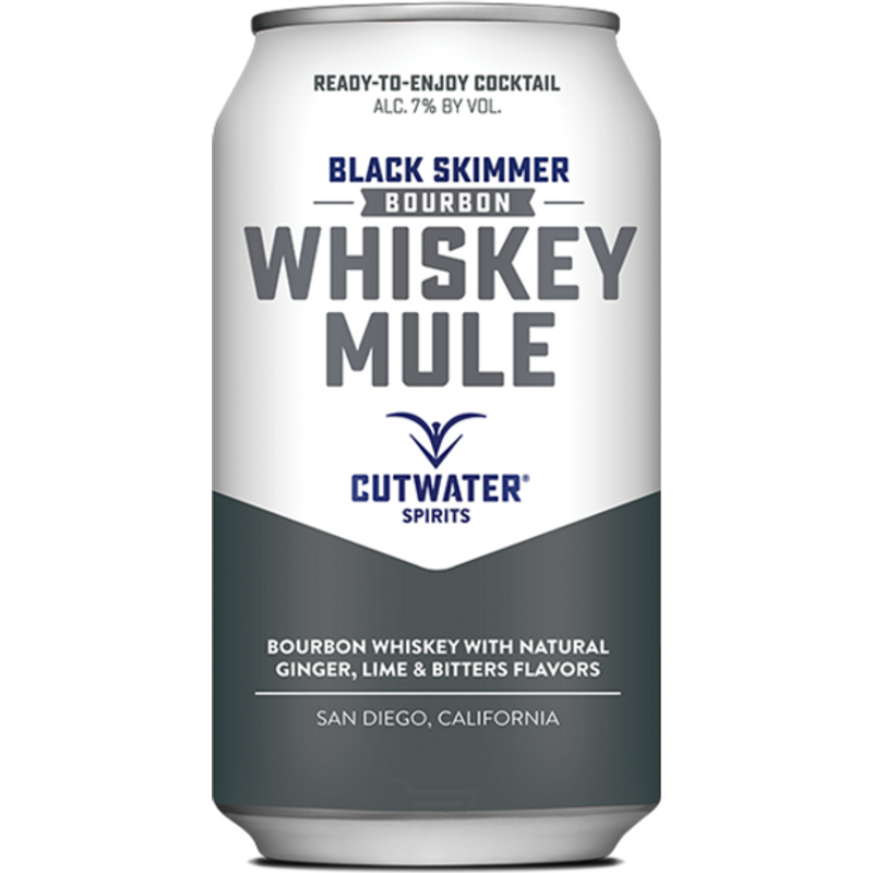 Cutwater Spirits Black Skimmer Bourbon Whiskey Mule Cocktail 355mL Aluminium Can