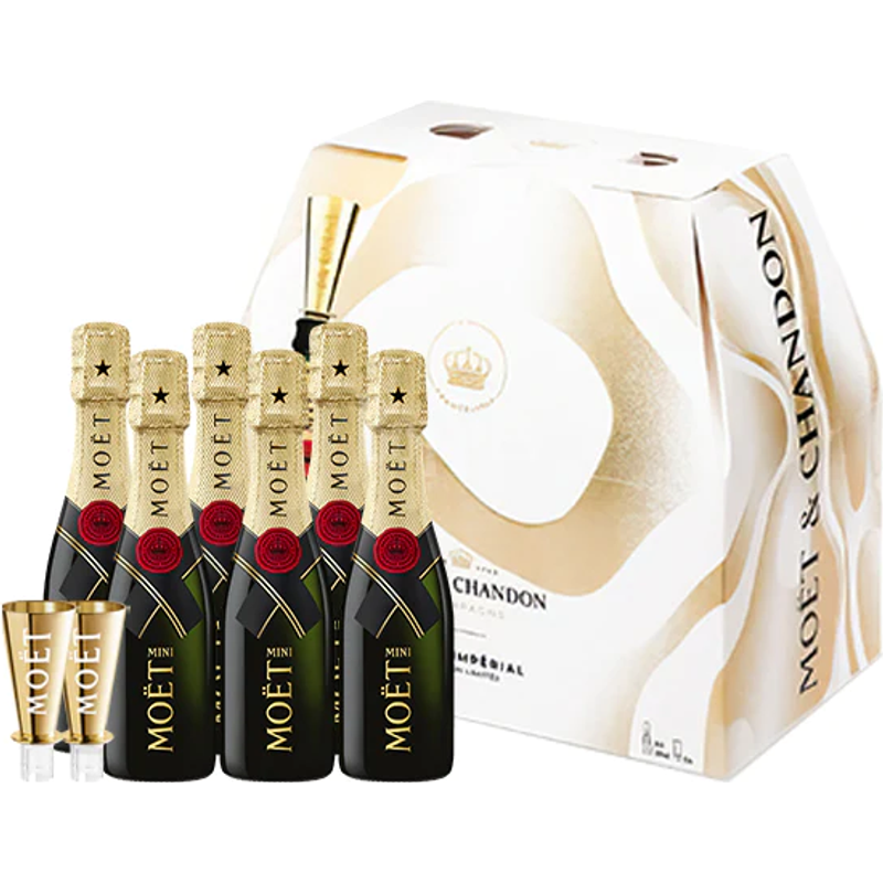 Moet & Chandon Mini Brut Imperial Pack 2023 Limited Edition 6 Pack 20cL Bottles