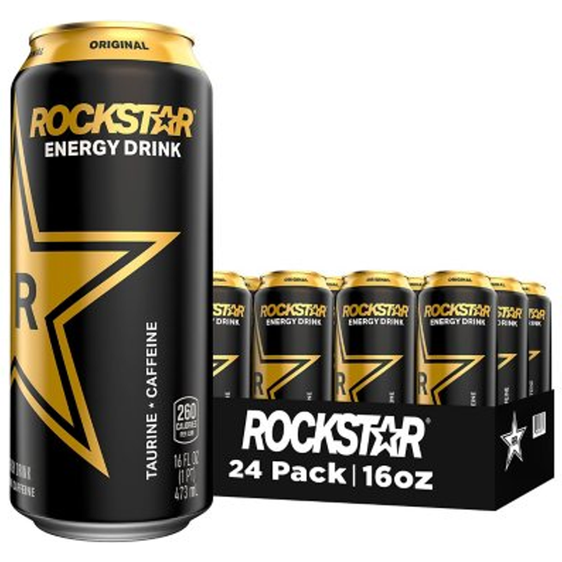 Rockstar Caffeine and Electrolytes Energy Drink 384oz Can – House of ...