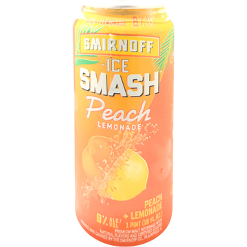 Smirnoff Smash Peach Lemonade 23.5oz Can