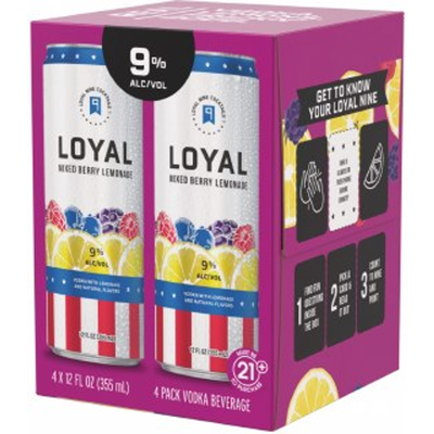 Loyal 9 Mixed Berry Lemonade 12oz Box