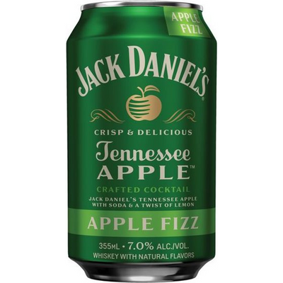 Jack Daniel's Apple Fizz Cocktail 4x 355ml Cans