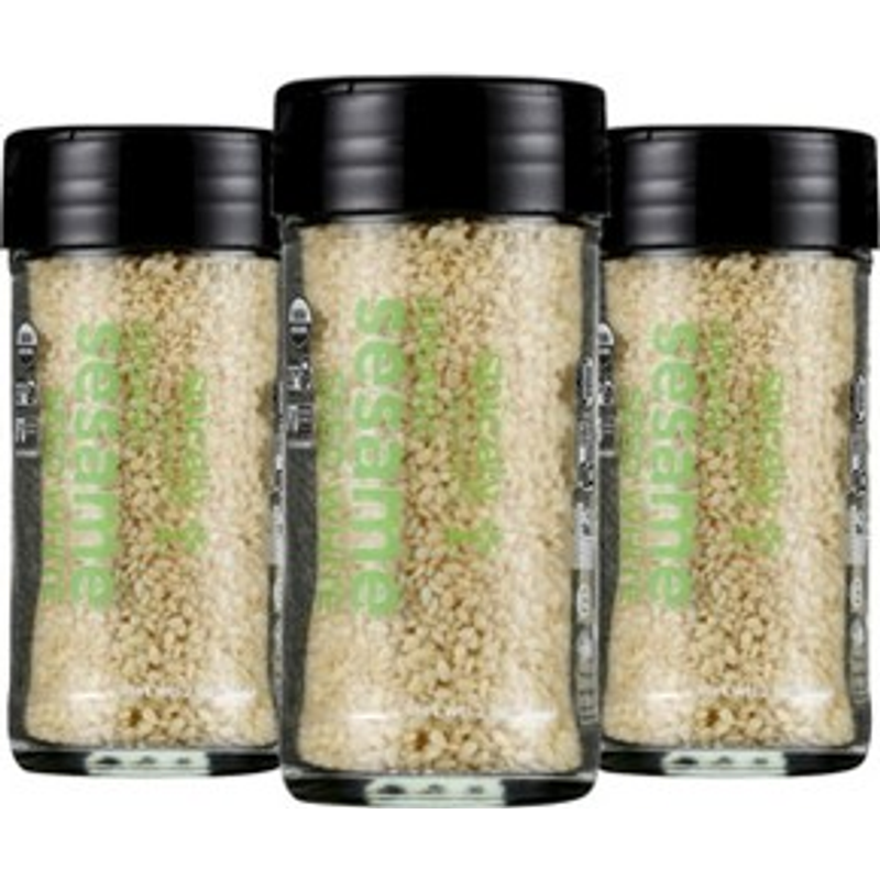 Spicely Organics Organic White Sesame Seeds 6oz Pack