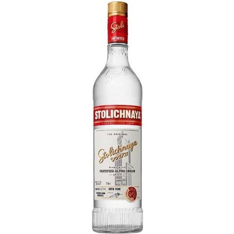 Stolichnaya Red Label Russian Vodka 750mL – House of Ambrose