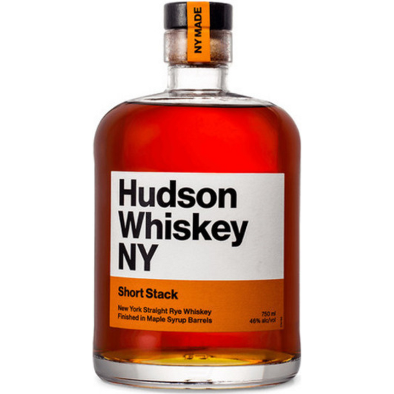 Hudson Whiskey Short Stack Rye Whiskey, 750 ml (46% ABV)