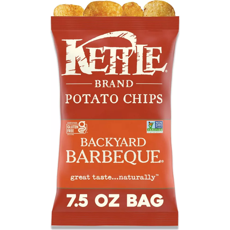 Kettle Brand Potato Chips Backyard Barbeque 7.5oz Bag