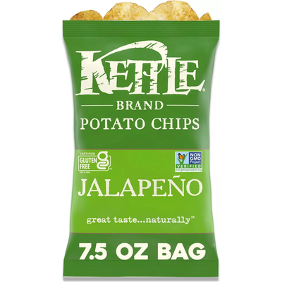 Kettle Brand Potato Chips Jalapeño 7.5oz Bag