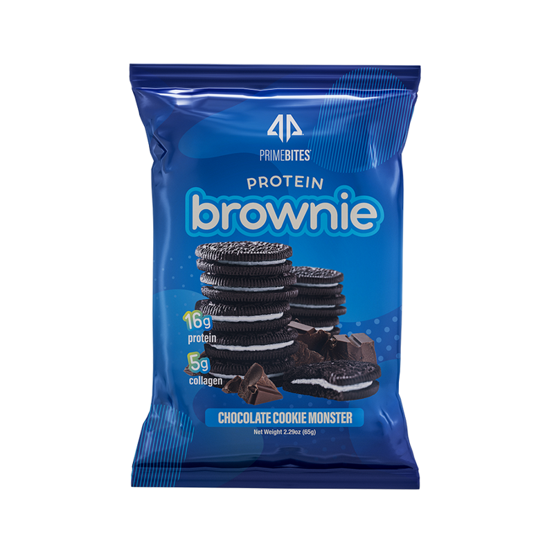 Ap Primebites Protein Brownie Chocolate Cookie Monster 2.29oz Bag