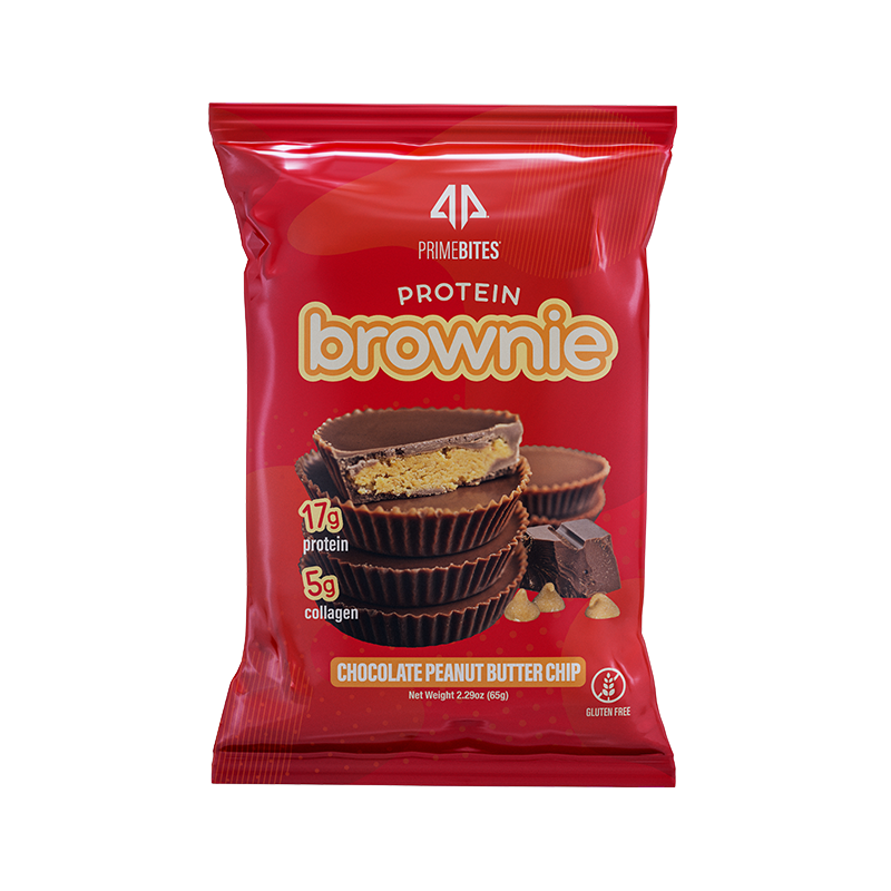 Ap Primebites Protein Brownie Chocolate Peanut Butter Chip 2.29oz Bag