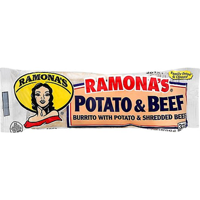 Ramona's Potato & Beef Burrito 5oz Piece