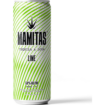Mamitas Lime Tequila + Soda 4x 12oz Cans