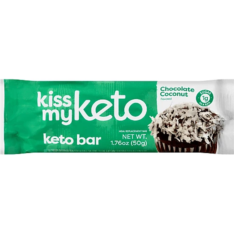 Kiss My Keto Keto Bar Chocolate Coconut 1.76oz Piece