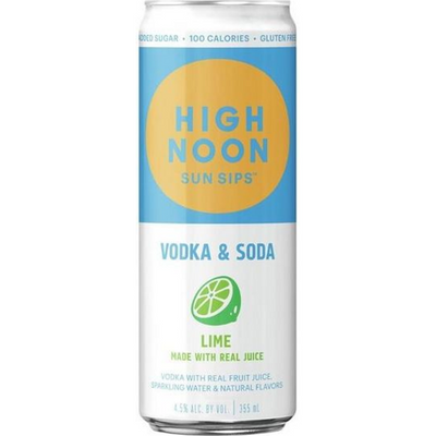 High Noon Lime Hard Seltzer 4x 355ml Cans