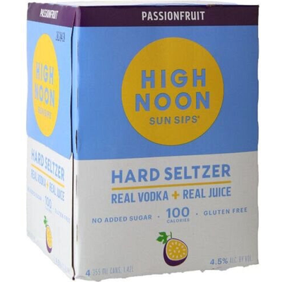 High Noon Passionfruit 4 Pack 355mL Box