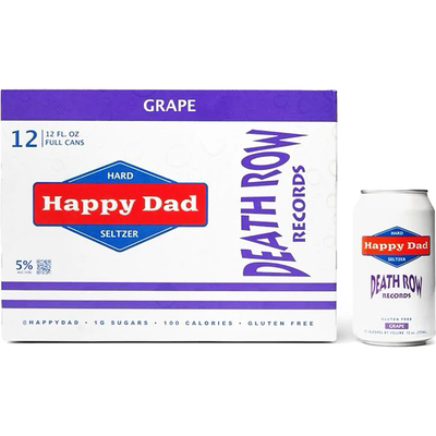 Happy Dad Hard Seltzer Grape Death Row Records Collaboration 12 Pack 12oz Cans