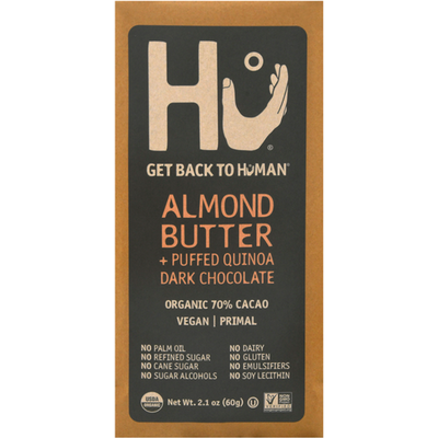 HU Chocolate (Almond Butter & Puffed Quinoa Dark Chocolate 70% Cocoa)