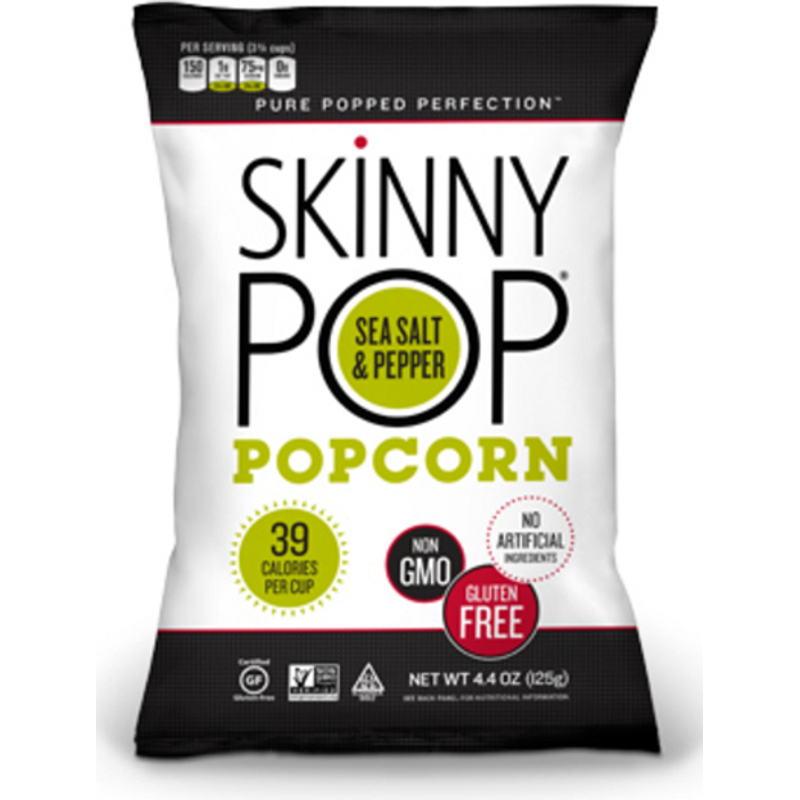 Skinny Pop Popcorn Black Pepper 4.4 oz Bag