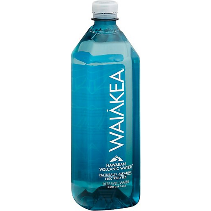 Waiakea Hawaiian Volcanic Water 1L Plastic Bottle