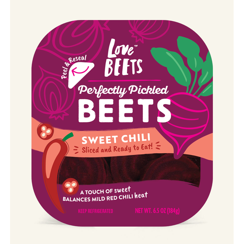 Love Beets Perfectly Pickled Beets Sweet Chili 6.5oz Box