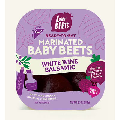 Love Beets Marinated Baby Beets White Wine Balsamic 6.5oz Box