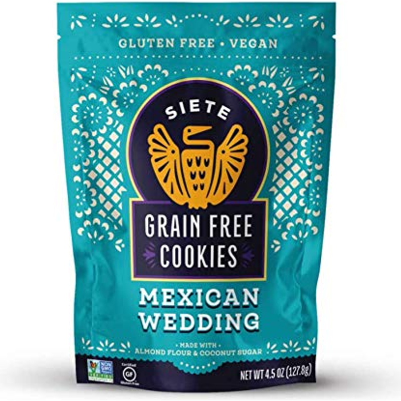 Siete Grain Free Cookies Mexican Wedding 4.5oz Bag