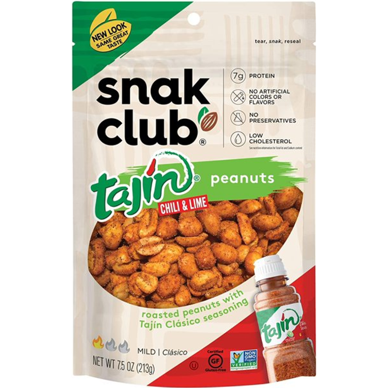 Snak Club Tajin Peanuts 5oz Bag