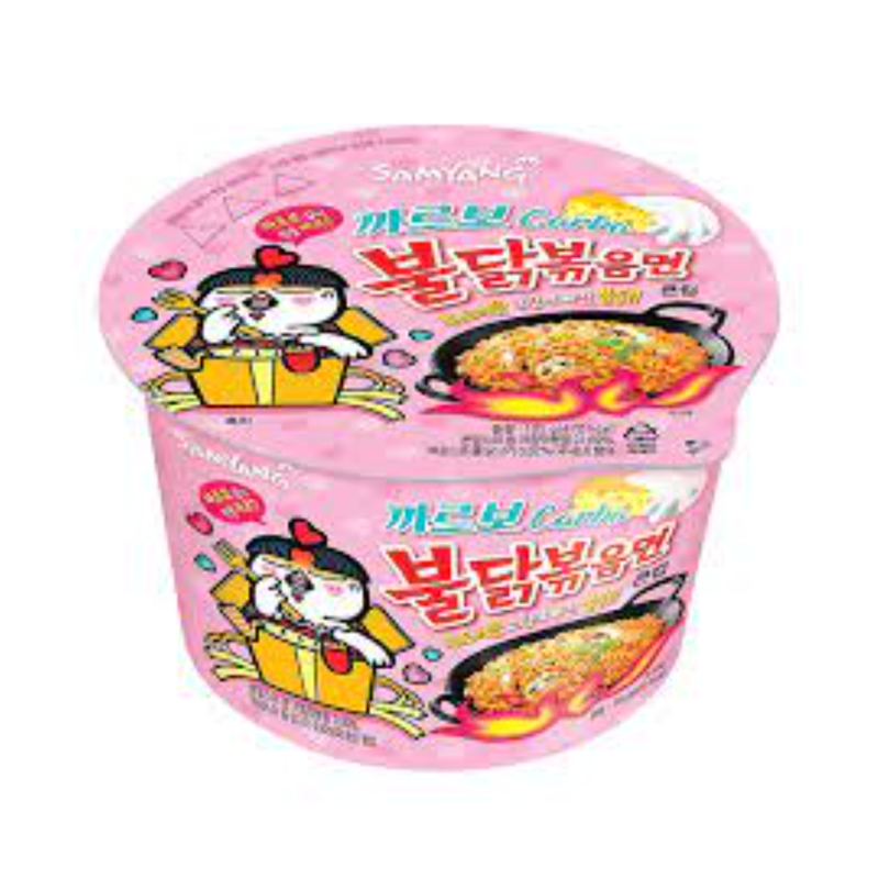 Samyang Hot Chicken Ramen Carbonara Flavor Big Bowl 3.7oz