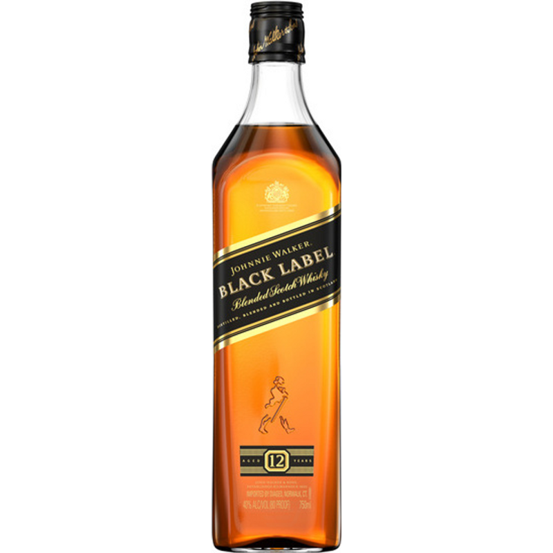 Johnnie Walker Black Label Blended Scotch Whisky Gift Set 1.75L