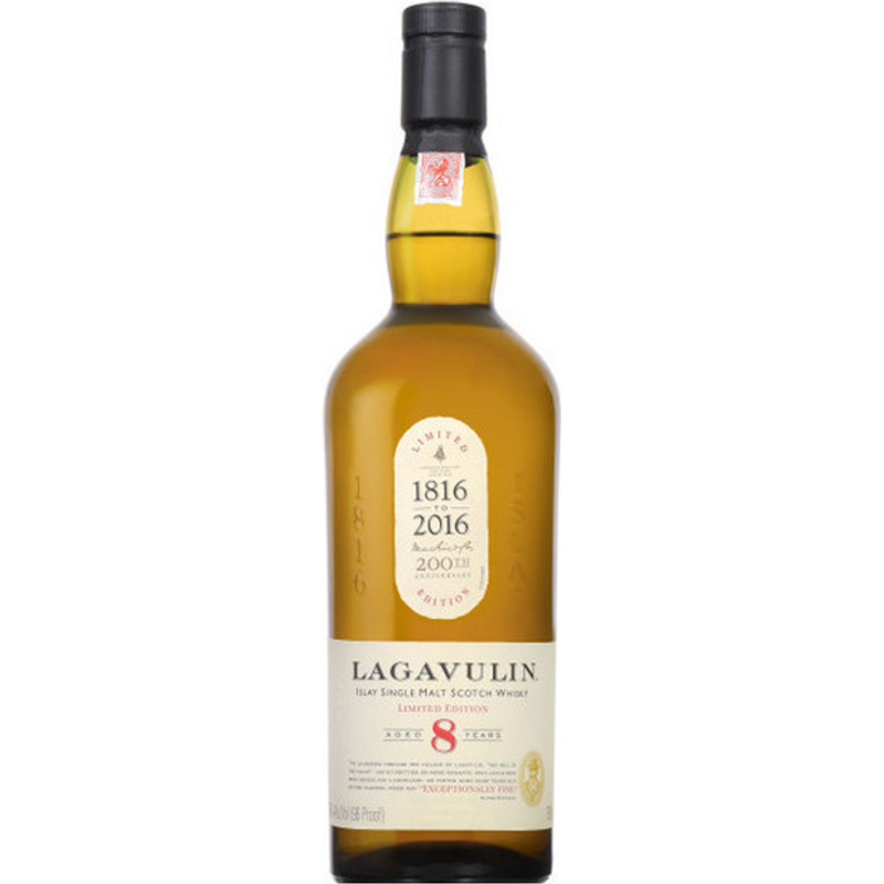 Lagavulin Islay Single Malt Scotch Whisky 8 Year Limited Edition 200th Anniversary 750mL
