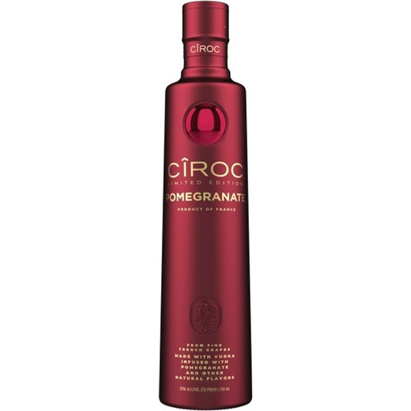 CIROC Limited Edition Pomegranate, 750 mL (Made with Vodka Infused with Natural Flavors) 750ml Bottle
